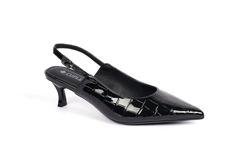 Cuple Womens Sling back heeled Shoes