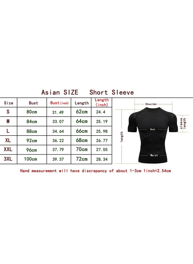 Men's compression tops, quick-dry fitness T-shirts, fitted workout tops, summer base layers, fitted running tops - Image 4