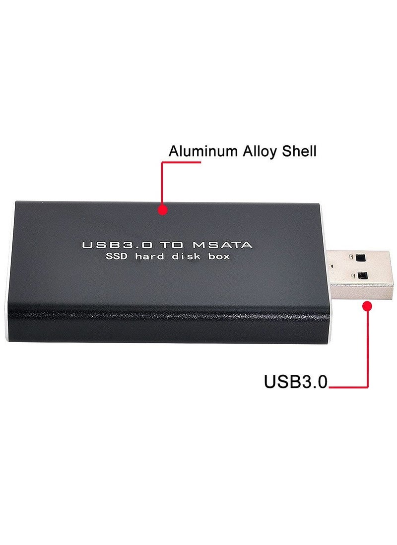 erorex - Mini PCI-E mSATA to USB 3.0 External SSD PCBA Conveter Adapter Pen Driver Card with Case - Image 1
