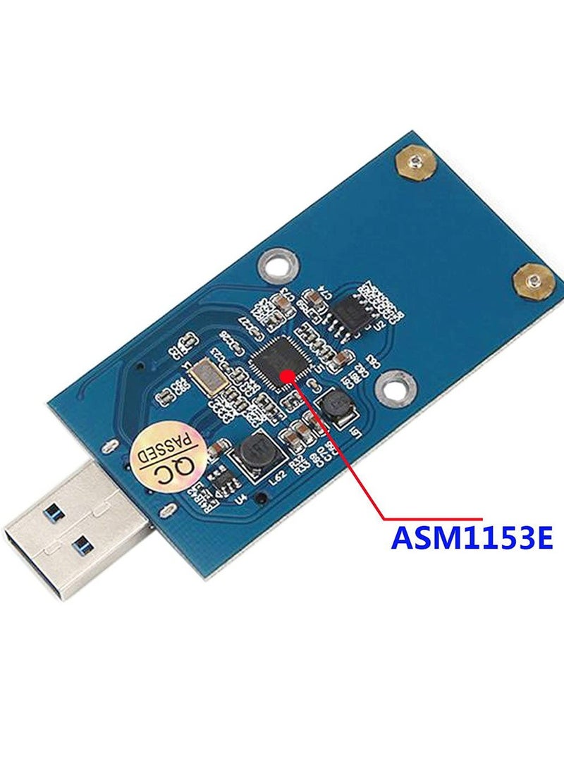 erorex - Mini PCI-E mSATA to USB 3.0 External SSD PCBA Conveter Adapter Pen Driver Card with Case - Image 1