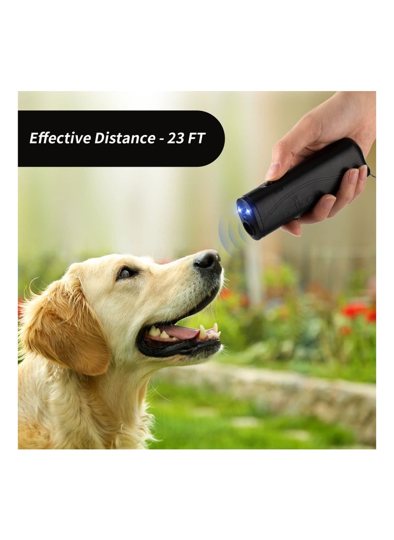 Excefore LED Ultrasonic Dog Trainer Device, 2 Pcs Handheld 3 in 1 Dog Training Device Dog Barking Control Devices with LED Flashlight for Dog Puppy Stop Barking Training Tool  - Image 5