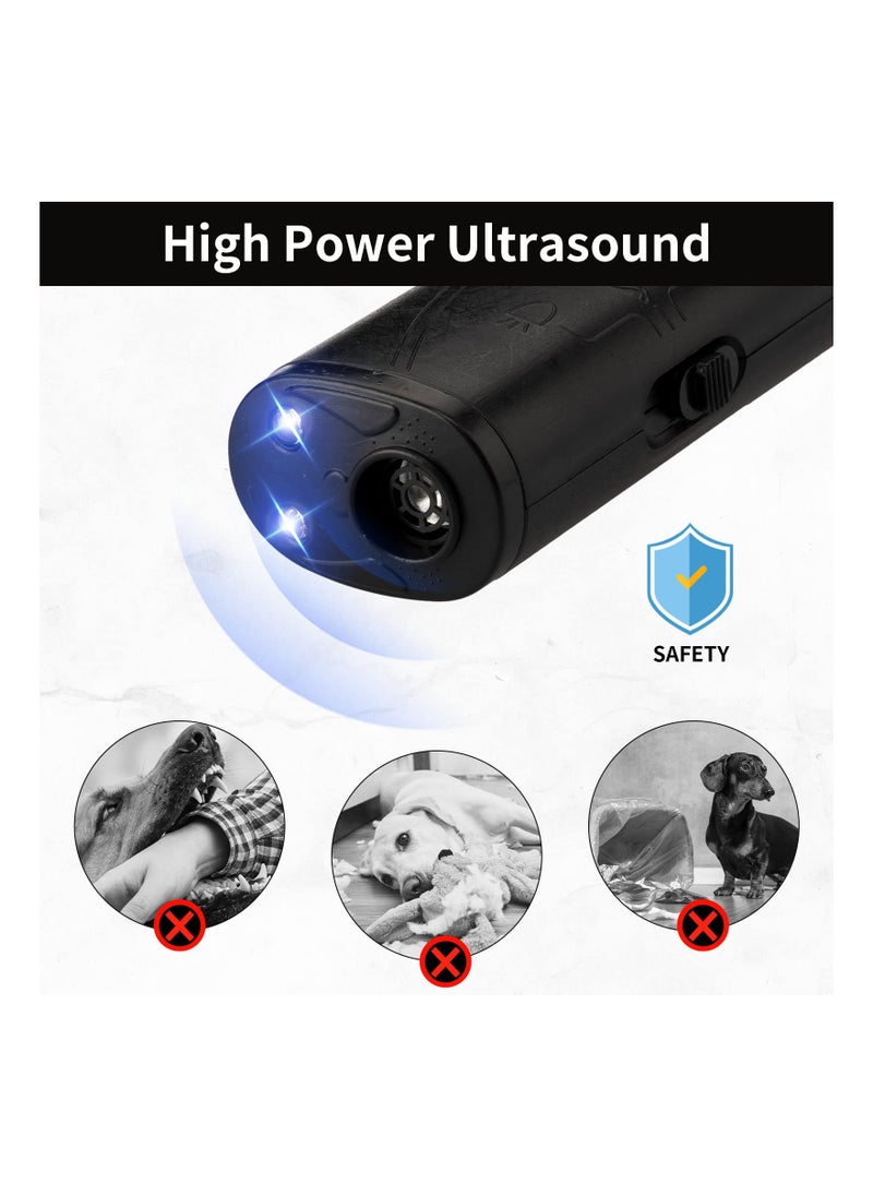 Excefore LED Ultrasonic Dog Trainer Device, 2 Pcs Handheld 3 in 1 Dog Training Device Dog Barking Control Devices with LED Flashlight for Dog Puppy Stop Barking Training Tool  - Image 4