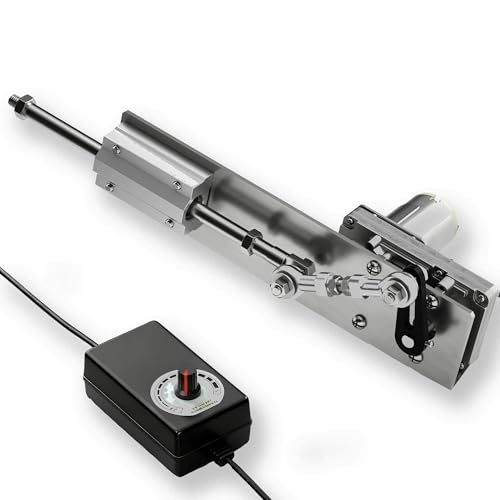 SQFOR DIY Reciprocating Linear Actuator Adjustable Telescopic Motor with Speed Controller 24V Reciprocating Motor 120RPM Adjustable Stroke and Speed 525kg Thrust 2cm8cm Stroke - Image 1
