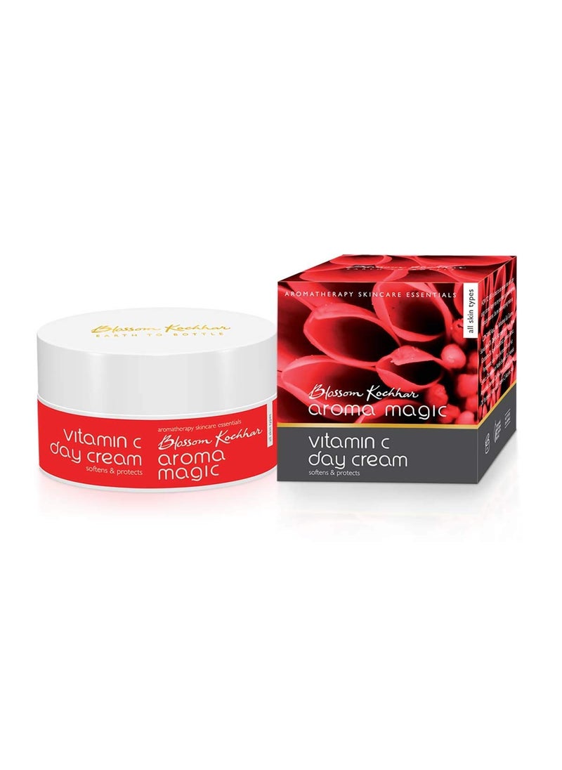 Aroma Magic - Aroma Magic Vitamin C Day Cream with SPF 15 | with Aloe Vera & Shea Butter | Protects from Sun Damaged | Anti Aging Moisturizer | for Soft Smoothen Skin | 7.05 Oz (200g) - Image 1
