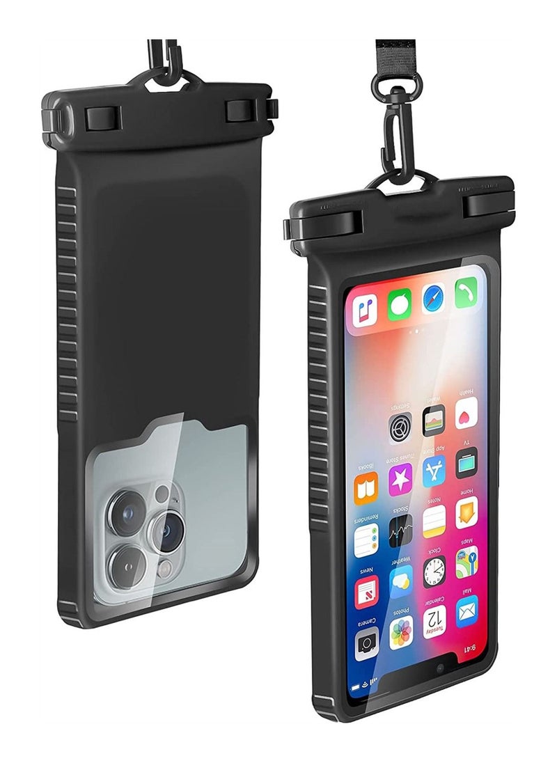 SYOSI - Universal Waterproof Phone Case, IPX8 Shockproof Waterproof Phone Pouch Dry Bag, for iPhone 14 13 12 11 Pro Max, 2 PCS - Image 1