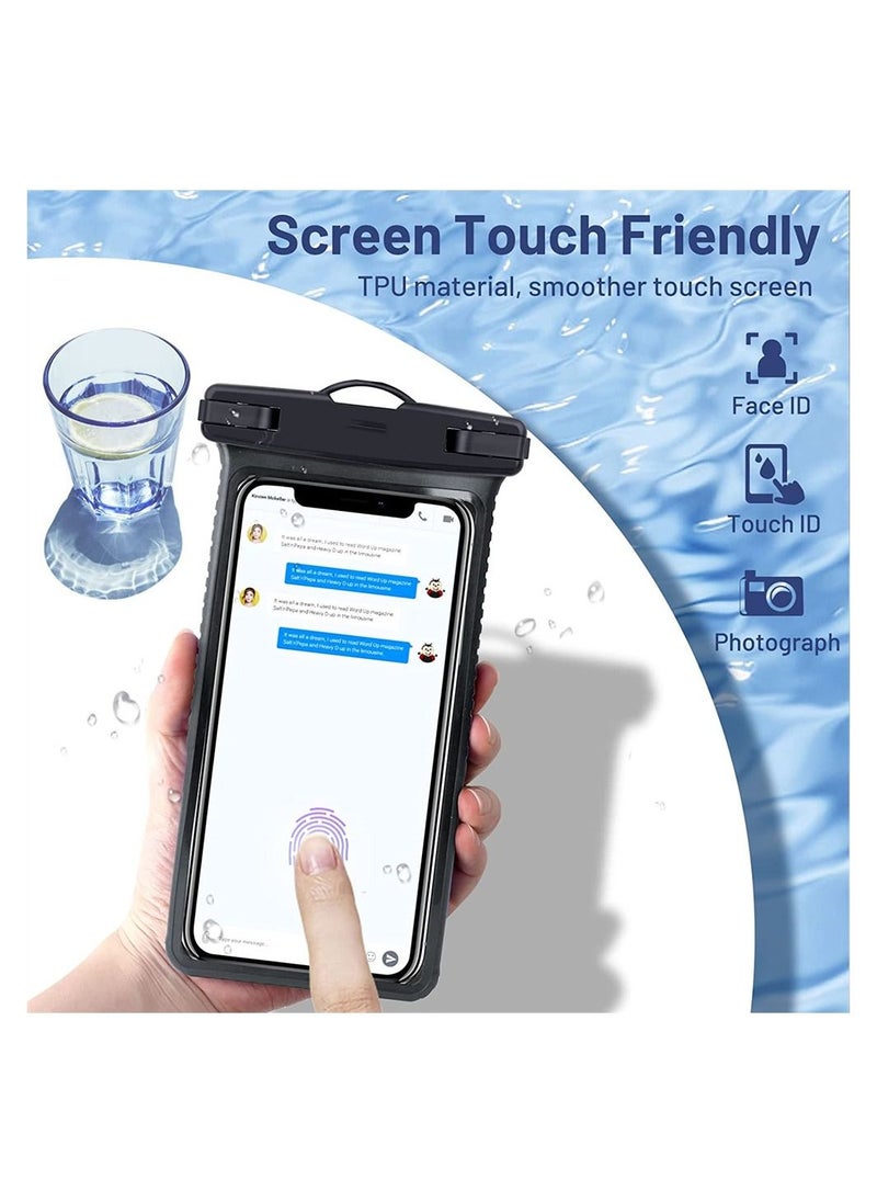 SYOSI - Universal Waterproof Phone Case, IPX8 Shockproof Waterproof Phone Pouch Dry Bag, for iPhone 14 13 12 11 Pro Max, 2 PCS - Image 1