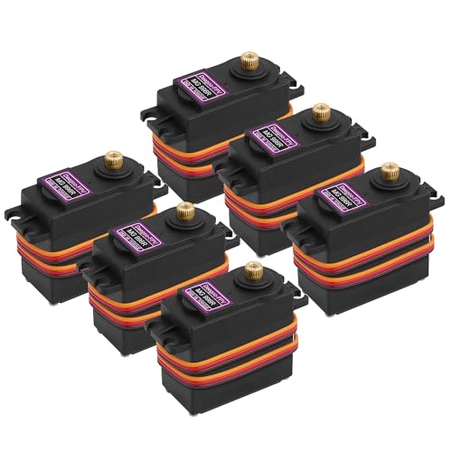 Deegoo-FPV 6-Pack MG996R 55g Metal Gear Torque Digital Servo Motor for Futaba JR RC Helicopter Car Boat Robot - Image 1