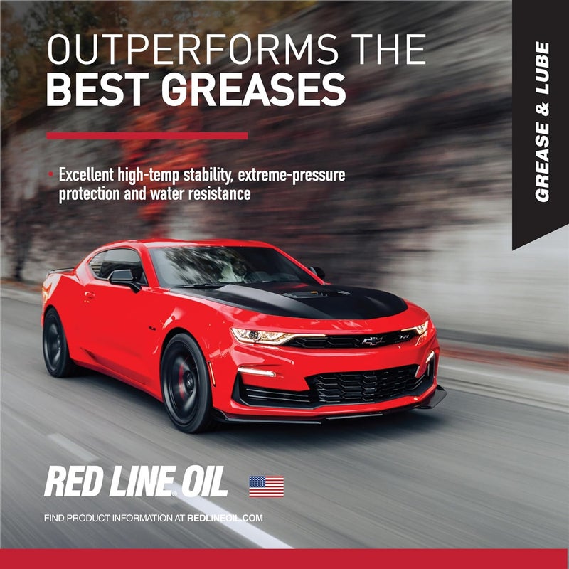 ريد لاين أنبوب أحمر خط 80402 عالي الأداء CV-2 شحم اصطناعي مع أحمر مولي - أنبوب 14 أونصة - Image 5