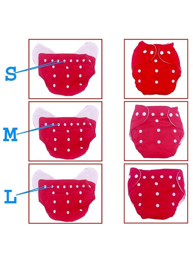 DOMENICO حفاضة أطفال قابلة للغسل حفاضة قماش فاخرة حفاضة قابلة لإعادة الاستخدام حفاضة قابلة للغسل حجم قابل للتعديل مقاومة للماء (ألوان متنوعة) - Image 5