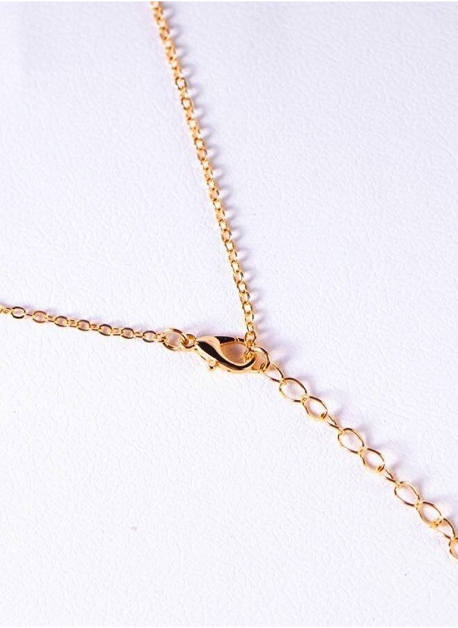 Elite Dose Gold Plated Evil Eye Turquoise Pendant Necklace for Women  - Image 3