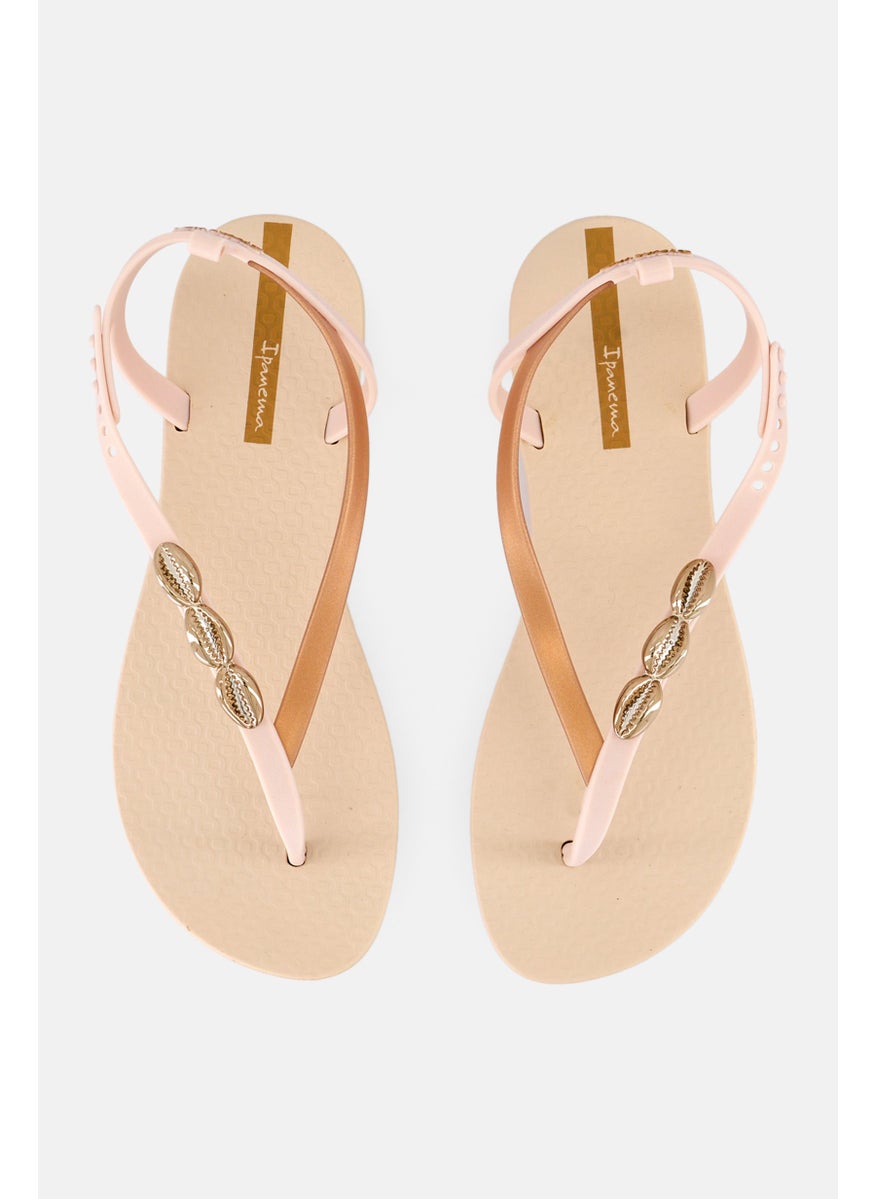 Ipanema Women Adjustable Buckle Closure Sandal, Beige  - Image 3