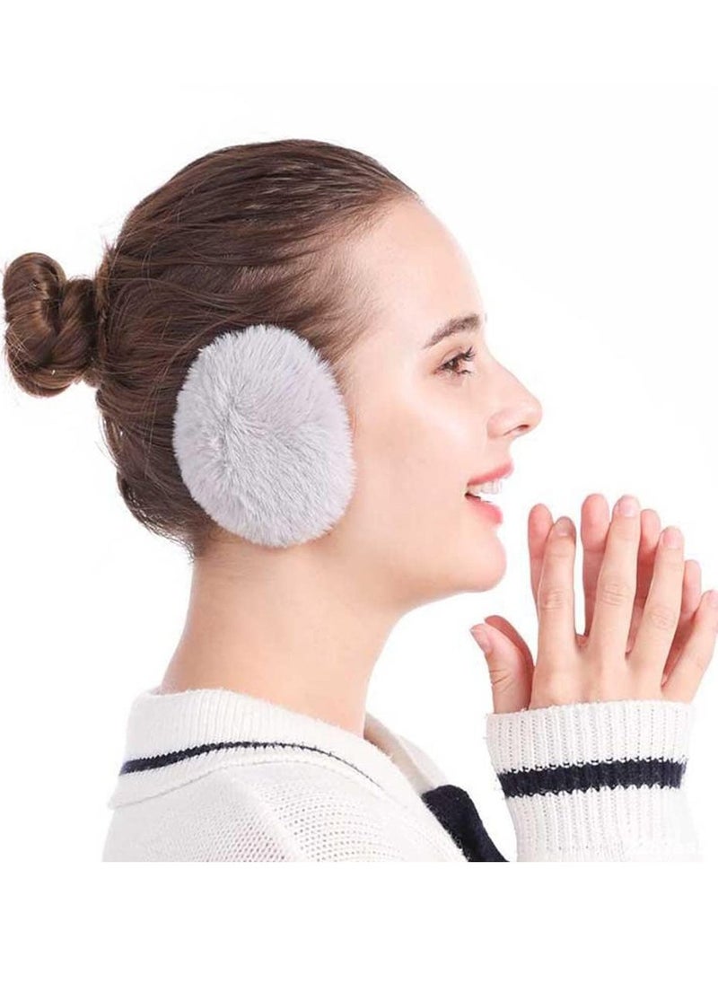 Excefore Fleece Ear Muffs, 3 Pairs Windproof Bandless Ear Warmers for Men Women - Image 1