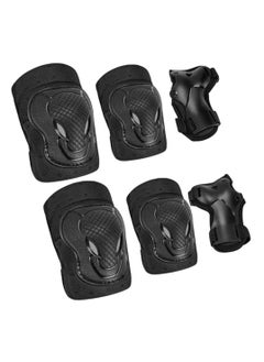SYOSI Knee Pads Elbow Pads Wrist Guards Set, for Adult/Youth/Kids, for Roller Skates Cycling BMX Bike Skateboard Inline Skatings Scooter, Soft EVA Filling Material, Adjustable Design, Multi-purpose Gear  - Image 1