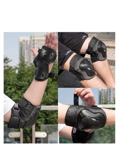 SYOSI Knee Pads Elbow Pads Wrist Guards Set, for Adult/Youth/Kids, for Roller Skates Cycling BMX Bike Skateboard Inline Skatings Scooter, Soft EVA Filling Material, Adjustable Design, Multi-purpose Gear  - Image 5