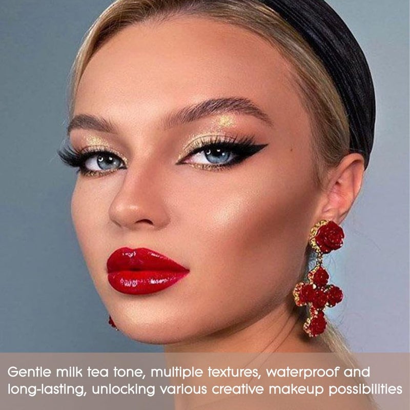 CAKAILA 20 Colors Nude Pink Gold Brown Basics Eyeshadow Palette,Matte Nude Neutral Naked Eye Shadow Makeup,Long Lasting Waterproof,Great for Travel Gift Kit - Image 4