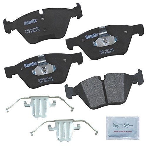 Bendix Priority1 CFC1504 Ceramic Front Brake Pads for BMW 528i 2016-2011, 528i xDrive 2016-2012 - Image 1