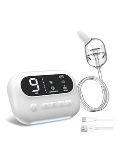 Pro Baby Nasal Aspirator - Hospital Grade with Built-in Music & Night Light - Rechargeable Nose Booger Sucker for Infants Babies Kids Toddlers