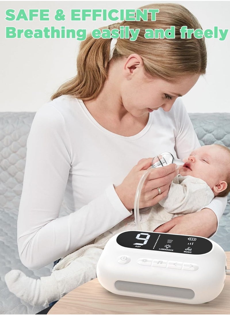 Osowake - Pro Baby Nasal Aspirator - Hospital Grade with Built-in Music & Night Light - Rechargeable Nose Booger Sucker for Infants Babies Kids Toddlers - Image 1