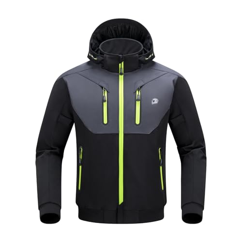 BORLENI Winter Motorcycle Jacket Mens CE Approved Cold Weather Motorbike Riding Jackets with thermal Liner Hood Windproof XXXL - Image 1
