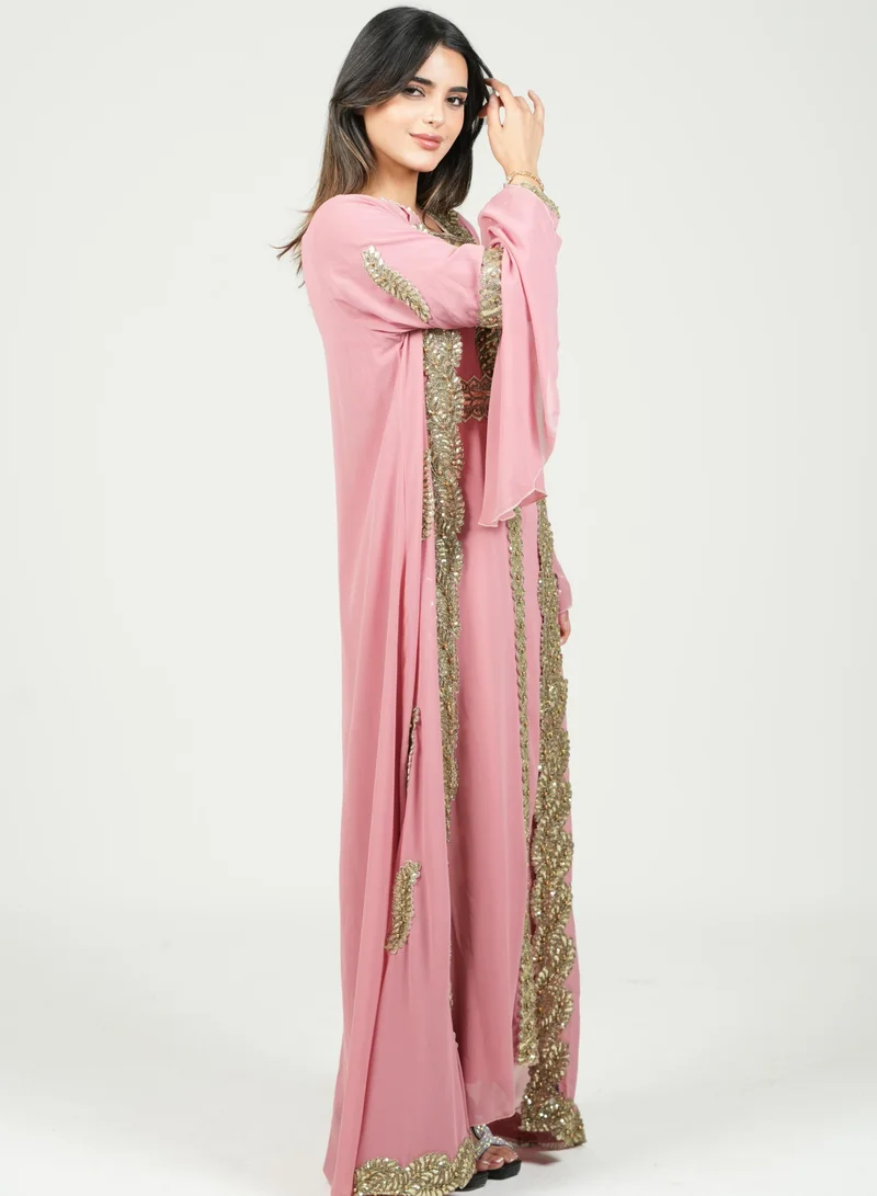 AL BENT AL SHARQIEH women embroidered kaftan dress jalabia