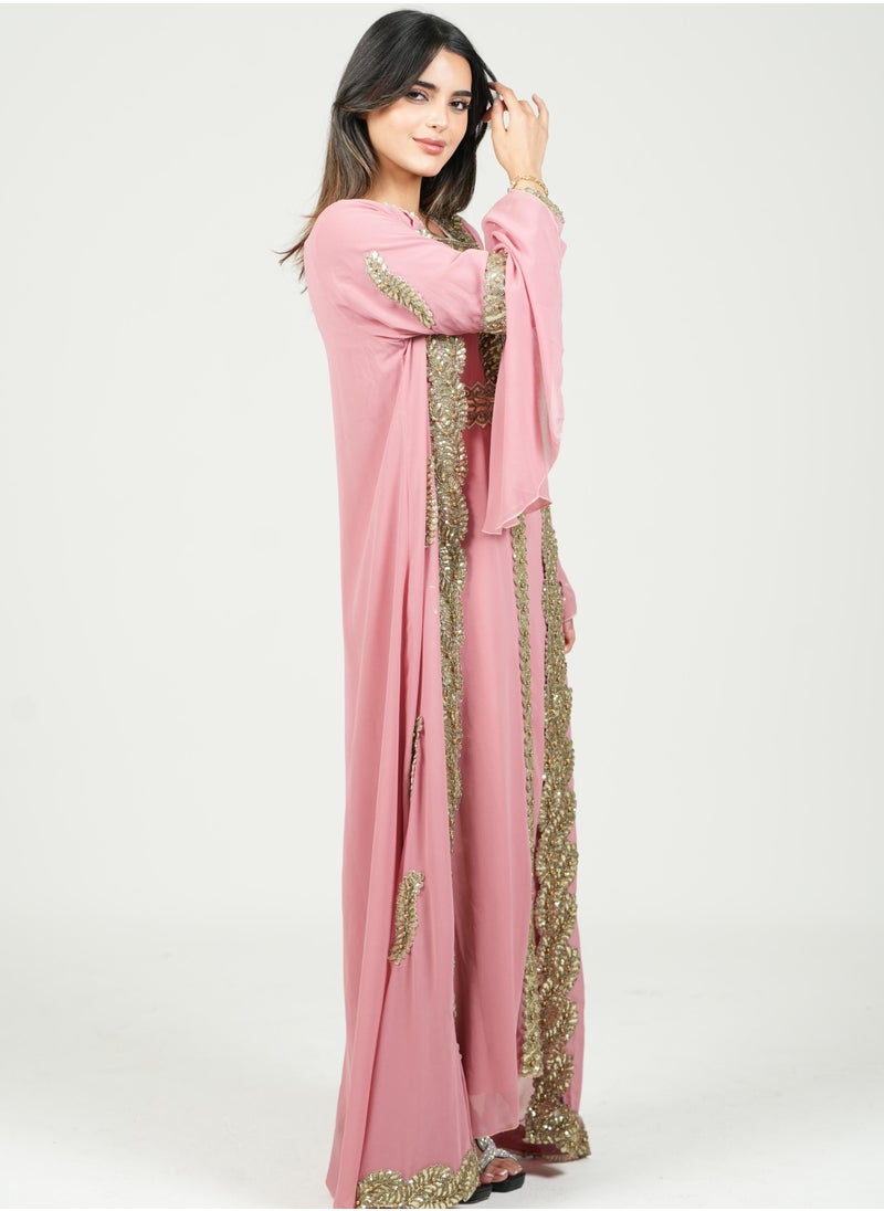 AL BENT AL SHARQIEH women kaftan dress jalabia  - Image 2