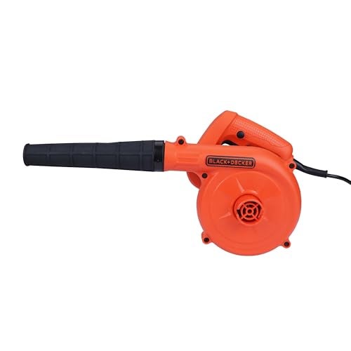 BLACK+DECKER BDB530-IN 530 W Corded Electric 2-in-1 Single Speed Air Blower & Vacuum Cleaner, 16000 RPM, 3.5 m3/min Air Volume, 3 Metre Cord Length, Ideal for DIY Activities at Home & Garden, Orange - Image 1