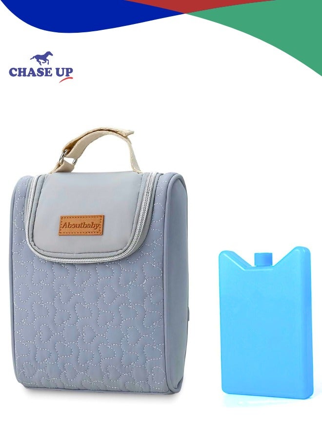 Chase Up Baby Cooler Bag Breast Milk Tote Bag, Fits 4 Baby Bottles Up to 9 Ounce Insulated Bottle Bag, Baby Bottle Bag for Working Mom Nursing Mom Daycare Outdoor, Gift for New Mom Nursing Mom Daycare - Image 1