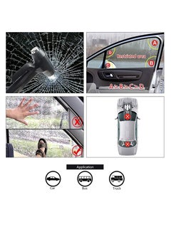 SYOSI SYOSI Car Safety Hammer, Car Glass Breaker Hammer with Smooth Safety Belt Cutter, 3-in-1 Emergency Escape Tool for Car Survival Life Saving  - Image 3
