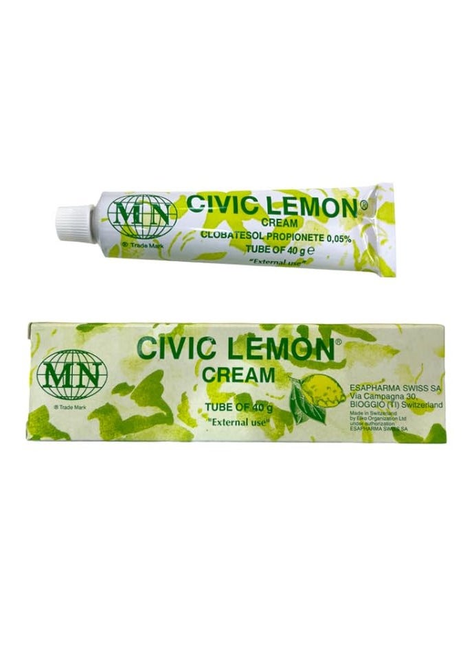 Mn Civic Lemon Cream Clobetasol PropioneteTube 40g  - Image 1