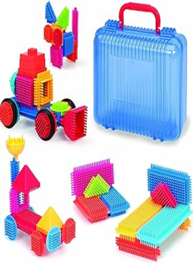 Battat Bristle Blocks ,50 Pieces ,Multi Color ,3081M