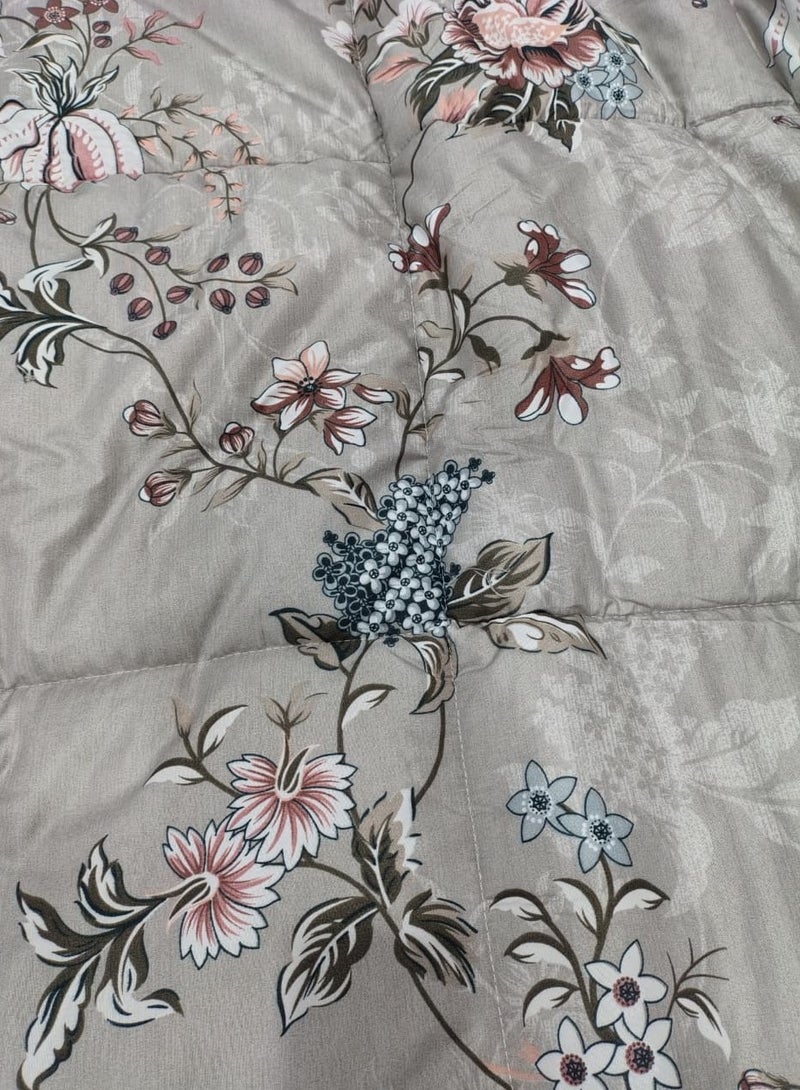 ShinyFlower Premium Thick Comforter 5 pieces set– Ultra-Soft Microfiber Fabric with Pure Cotton Filling, Warm & Breathable, Winter Quilt for Cozy Sleep - Image 3