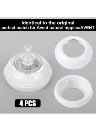 4pcs Replacement Baby Bottle Nipple Rings for Avent Bottles, Baby Bottle Screw Rings BPA-Free Bottle Nipple Collars Rings Compatible with Avent Natural Plastic & Glass Bottles - pzsku/Z92C9EF91BF486B54FF58Z/45/1747805707/abf82eb9-2681-4046-b99d-df4c5d311116