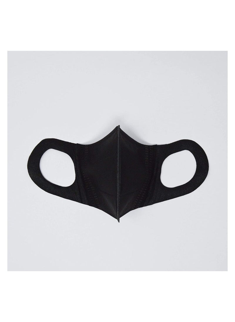 MALPURWALA 3D Protective High Quality Face Mask for Adults 50pcs - Full Black  - Image 2