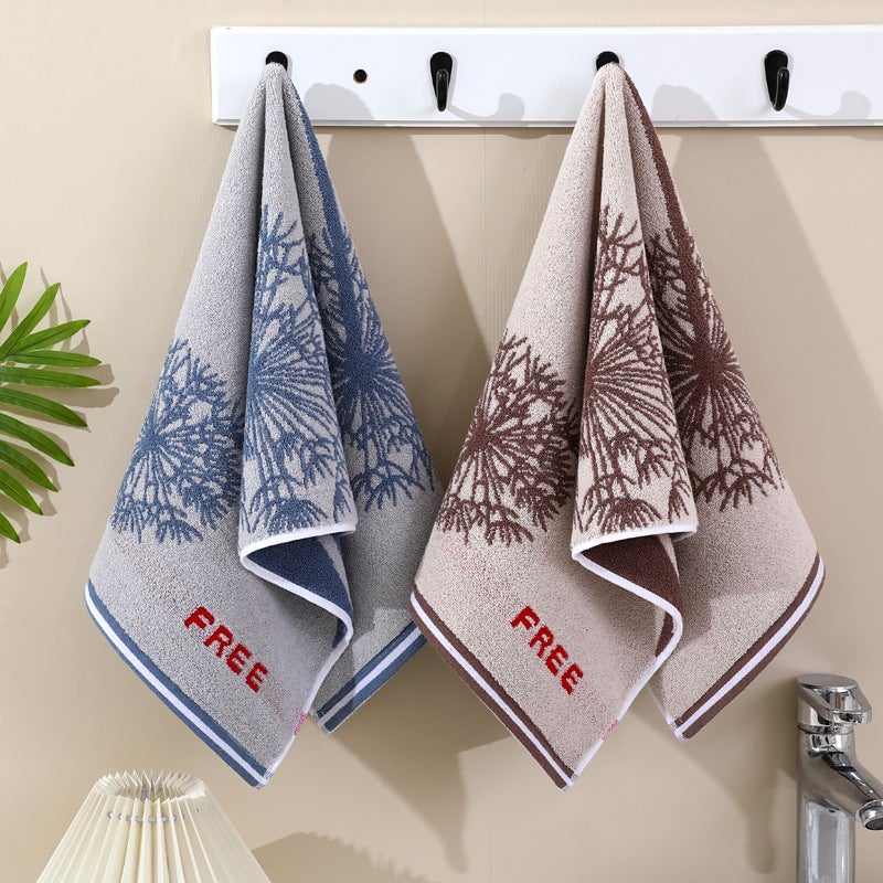 Pure cotton face towel and washcloth, soft and absorbent, suitable for adults and couples. Large surface area. No hair loss. - Image 1
