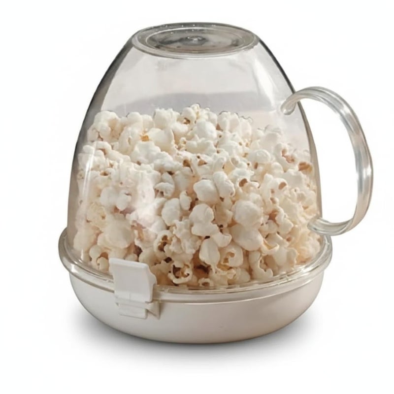 Popcorn Maker In The Microwave - White Color - Image 1