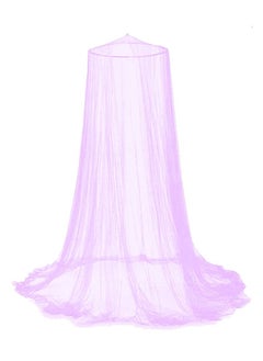 MARGOUN Round Hoop Mosquito Net for Bed, King Size Bed Canopy Hanging Curtain Netting, Princess Round Hoop Sheer Bed Canopy for All Kids Baby Cribs and Adult Beds Fit Twin, Full, Queen - PURPLE  - Image 1