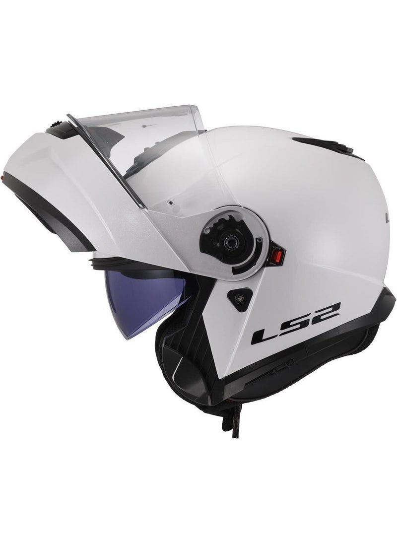 LS2 - Strobe 2 Chin Open Helmet (White) - Image 1