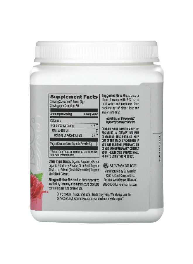 Sunwarrior سان وورير، رياضي، كرياتين مونوهيدرات نشط، توت العليق، 12.34 أونصة (350 جرام) - Image 2