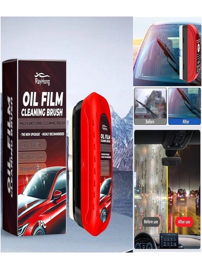 Generic Automotive Oil Film Cleaning Brush, Glass Cleaning Board, Car Glass Oil Film Removal Cleaner, Powerful Windshield Cleaner & Oil Film Remover, Enhance Effect Of Windshield  - Image 1