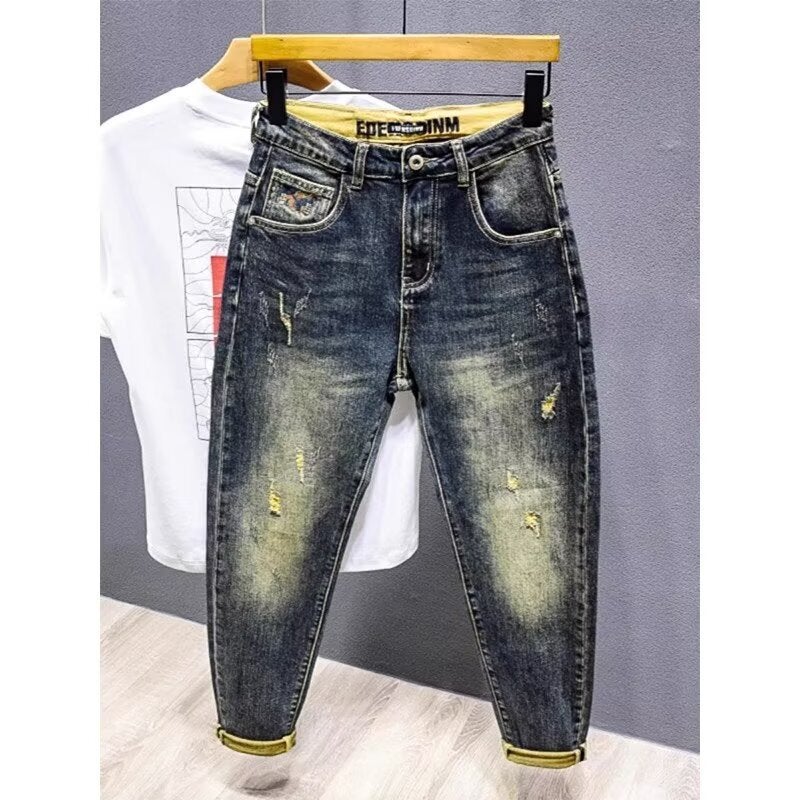 Unisex Classic Denim Jeans Loose Fit Daily Outdoor Wear - Image 4