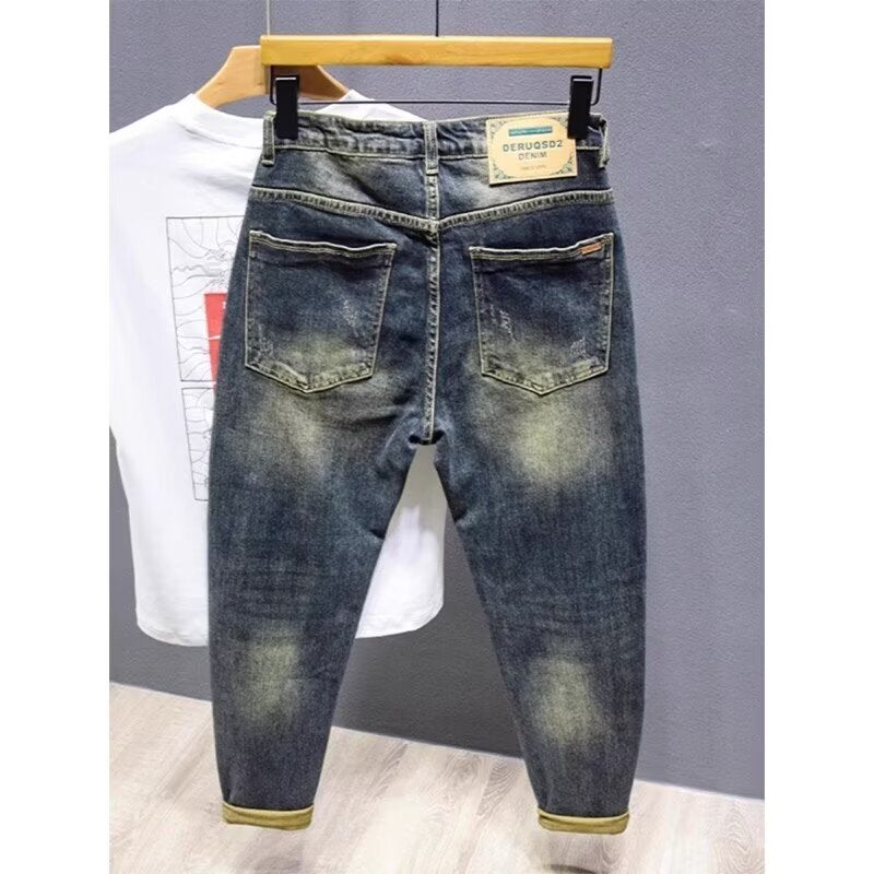 Unisex Classic Denim Jeans Loose Fit Daily Outdoor Wear - Image 5