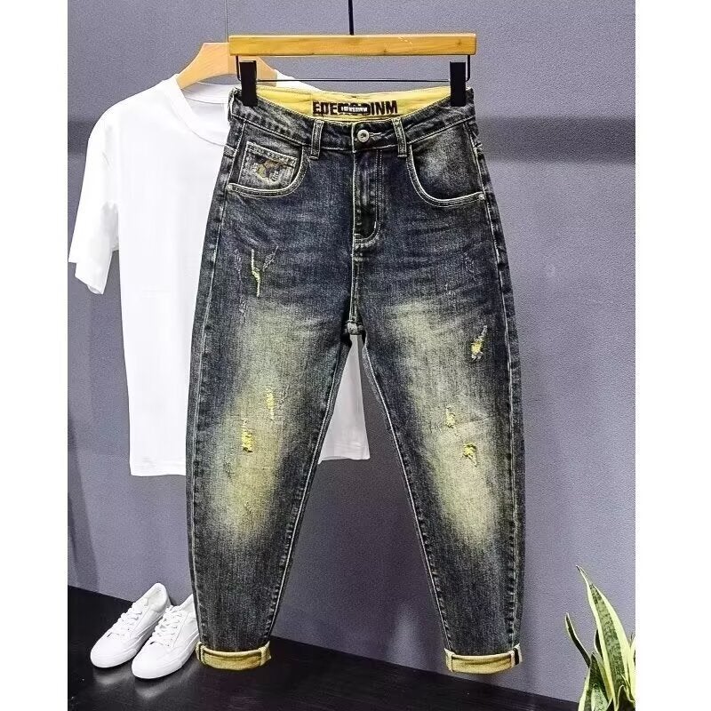 Unisex Classic Denim Jeans Loose Fit Daily Outdoor Wear - Image 3