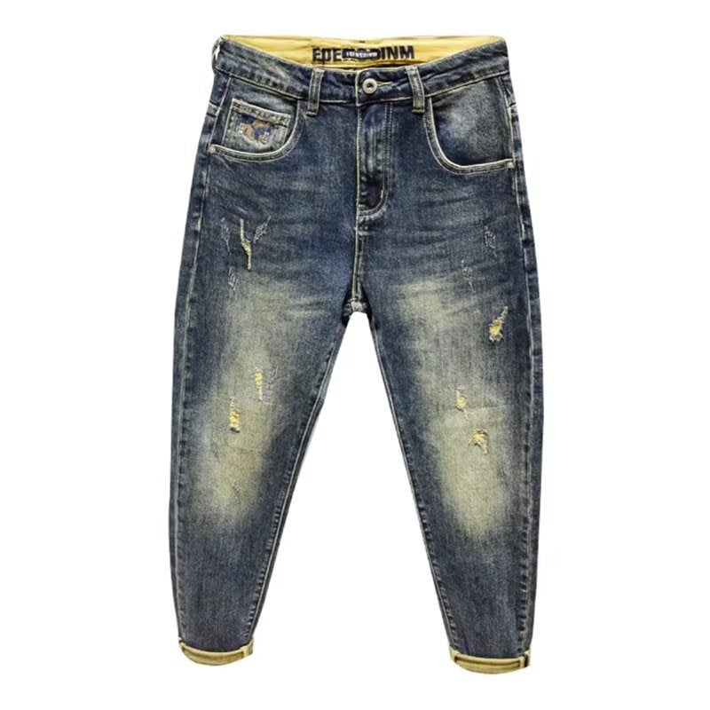Unisex Classic Denim Jeans Loose Fit Daily Outdoor Wear - Image 2