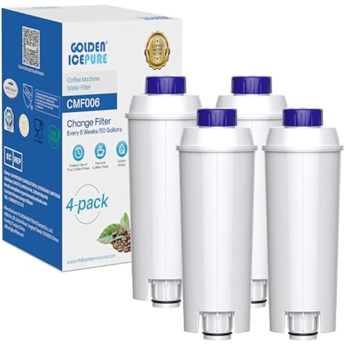 GOLDEN ICEPURE Water Filter Coffee Machine For Delonghi Water Filter Replacement For DeLonghi Set Of 4 - Image 2