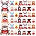 Blueweenly 36 Pcs Valentines Day Gifts Exchange for Classroom Valentine Mini Animal Plush Toys Stuffed Keychains with Heart Valentines Mini Keychain for Kids Party Favors Reward Bag Filler - Image 2