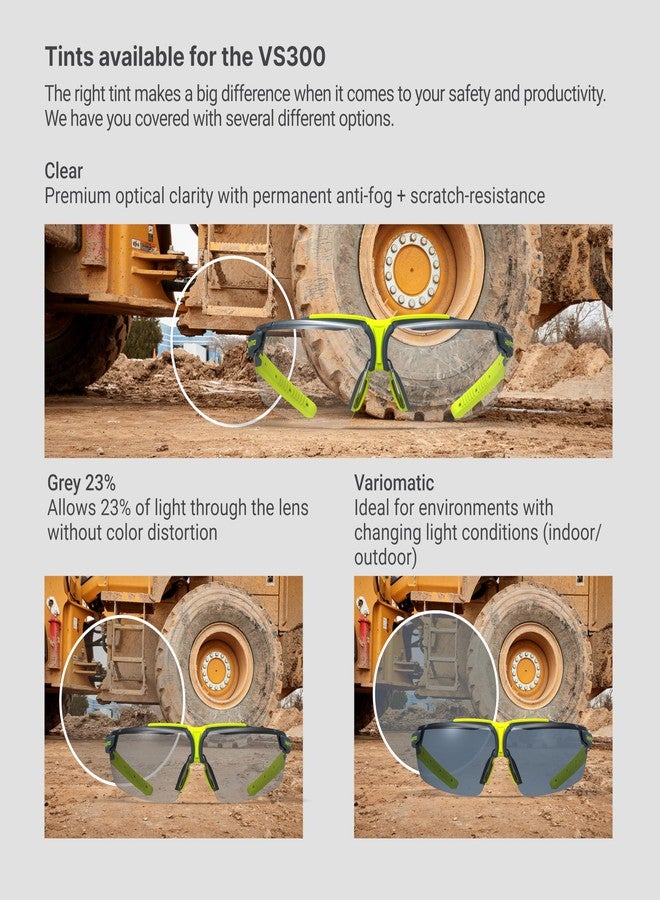HexArmor VS300 Clear Anti Fog and Scratch Resistant Safety Gl - Image 3