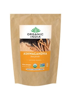 Organic India Ashwagandha Powder Stressrelief Vegan Glutenfree Kosher Usda Certified Organic Nongmo Uplift Mood Supports Endurance Herbal Supplement 1 Lb Bag  - Image 2