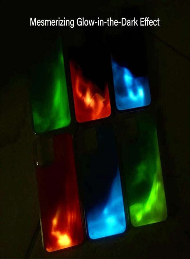 AROAQ Luminous Liquid Glitter iPhone Case – Glow-in-the-Dark Quicksand Protective Phone Cover for iPhone 12/13/14/15/16 Pro Max/Plus – Shockproof TPU Shell with Floating Glitter, Fluorescent Colors, Pink - Image 2