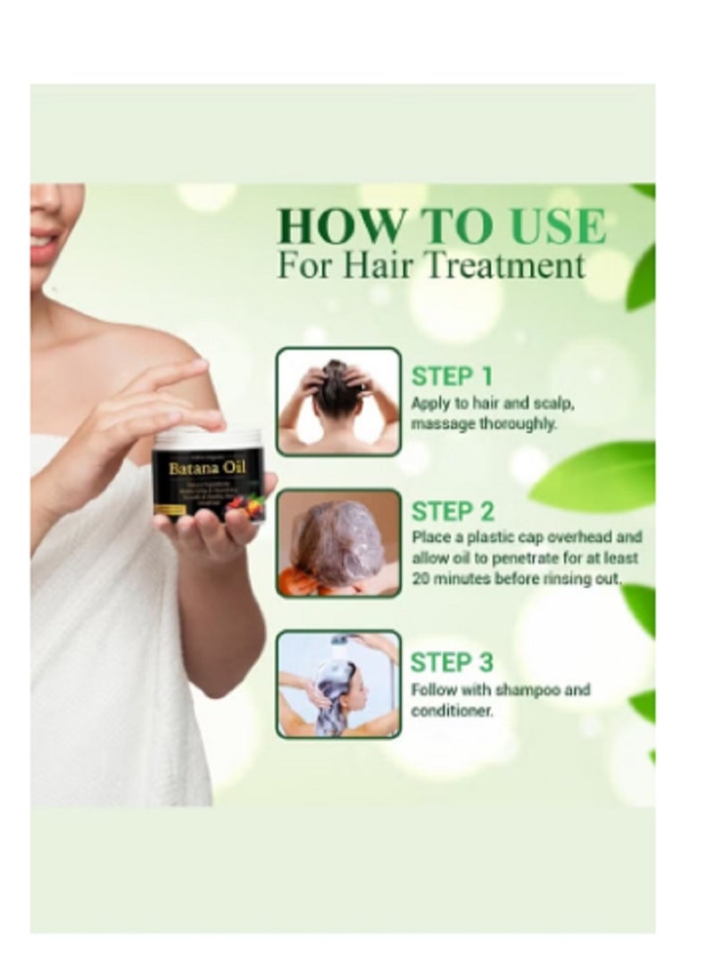 YBW 100% Natural Raw Batana Oil for Hair Growth, Dr. Sebi Hair Oil from Honduras, Prevent Hair Loss, Eliminates Split Ends for Men & Women - Image 3