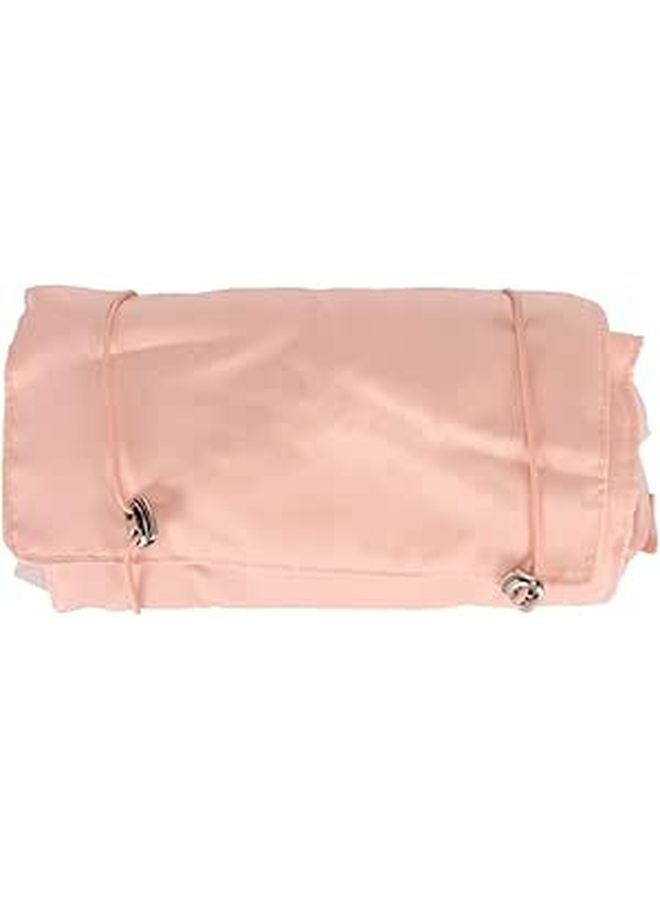 Pink Hanging Toiletry Bag 4 In 1 Detachable Cosmetic Organizer Foldable Travel Makeup Bag Durable Nylon - Image 1